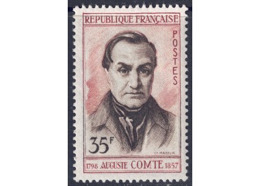 FRANCIA 1957 Auguste Comte MNH**