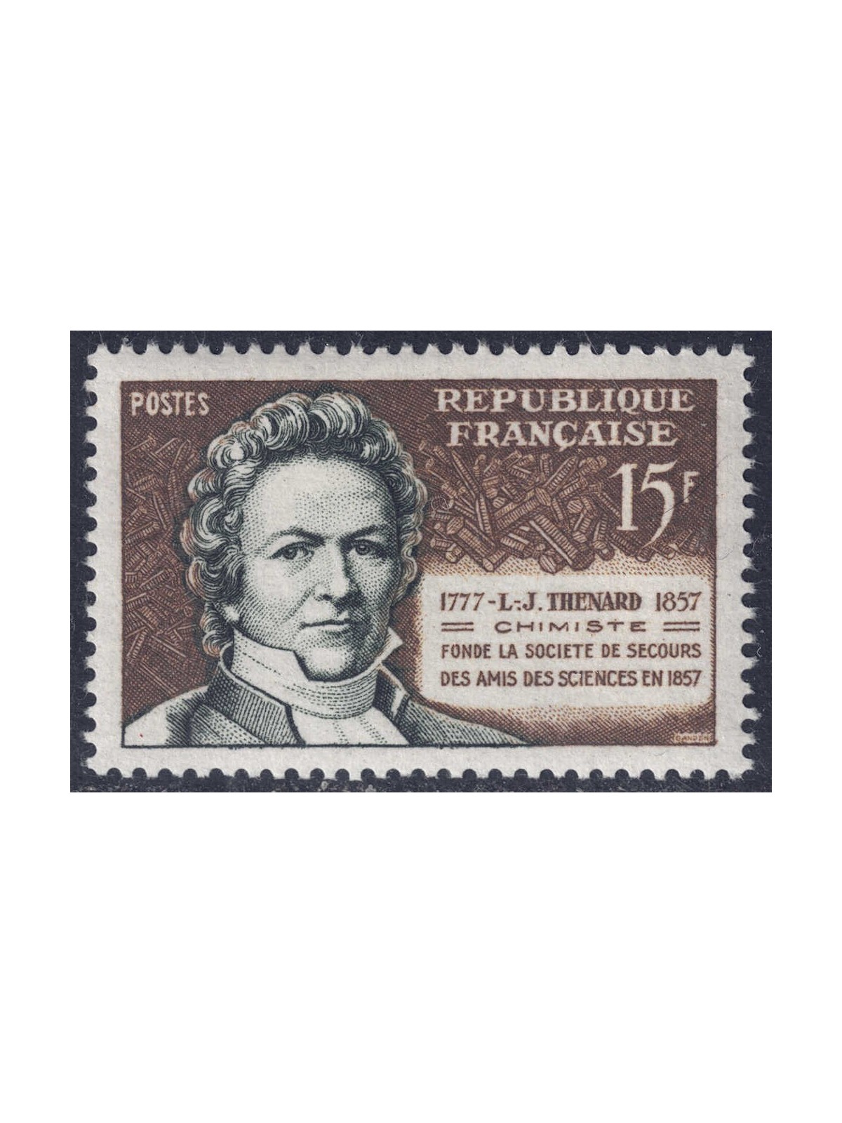FRANCIA 1957 Louis Jacques Thénard MNH**