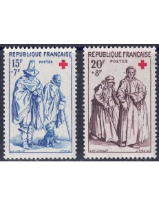 FRANCE 1957 Pro Red Cross 2v MNH**