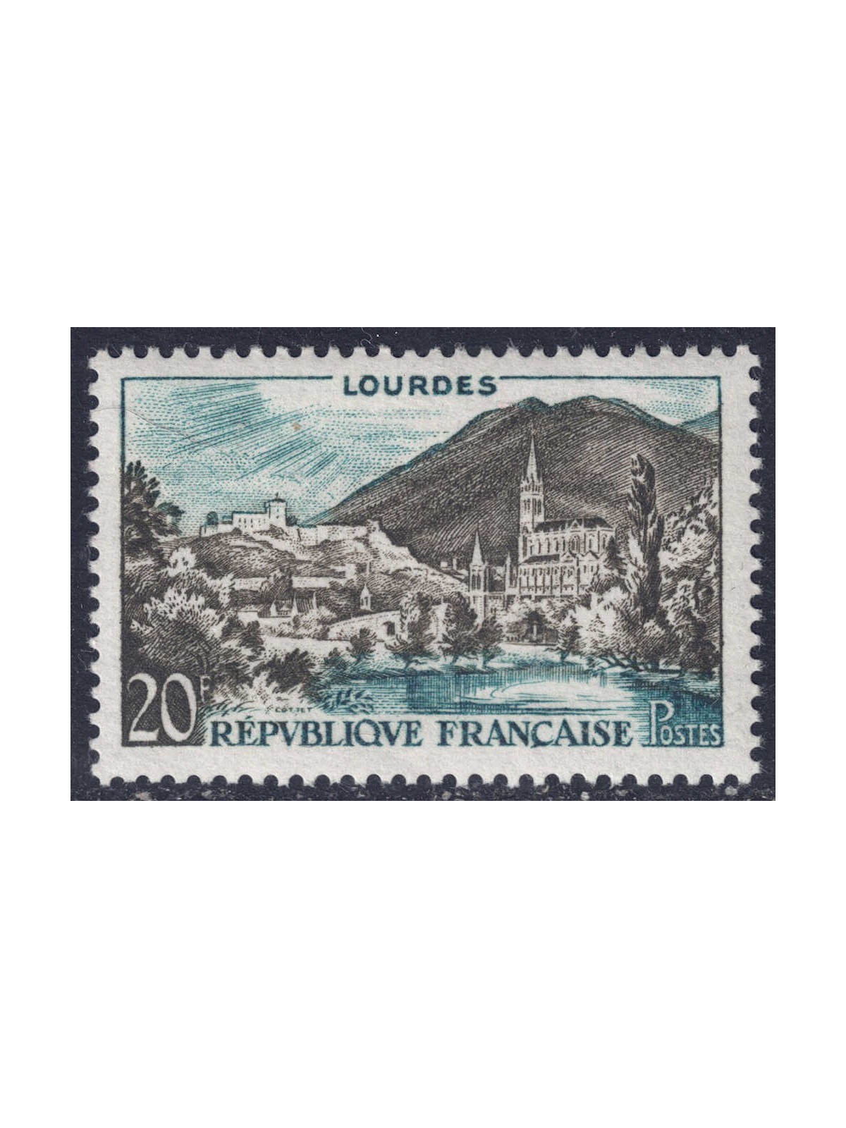 FRANCE 1958 Lourdes MNH**