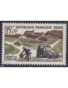 FRANCIA 1958 Giornata del francobollo MNH**