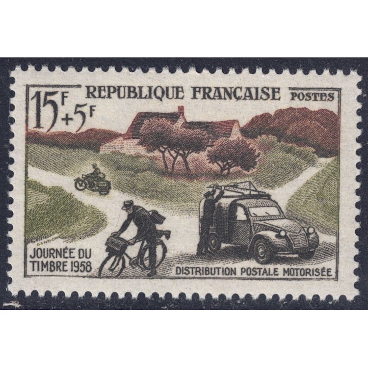 FRANCIA 1958 Giornata del francobollo MNH**