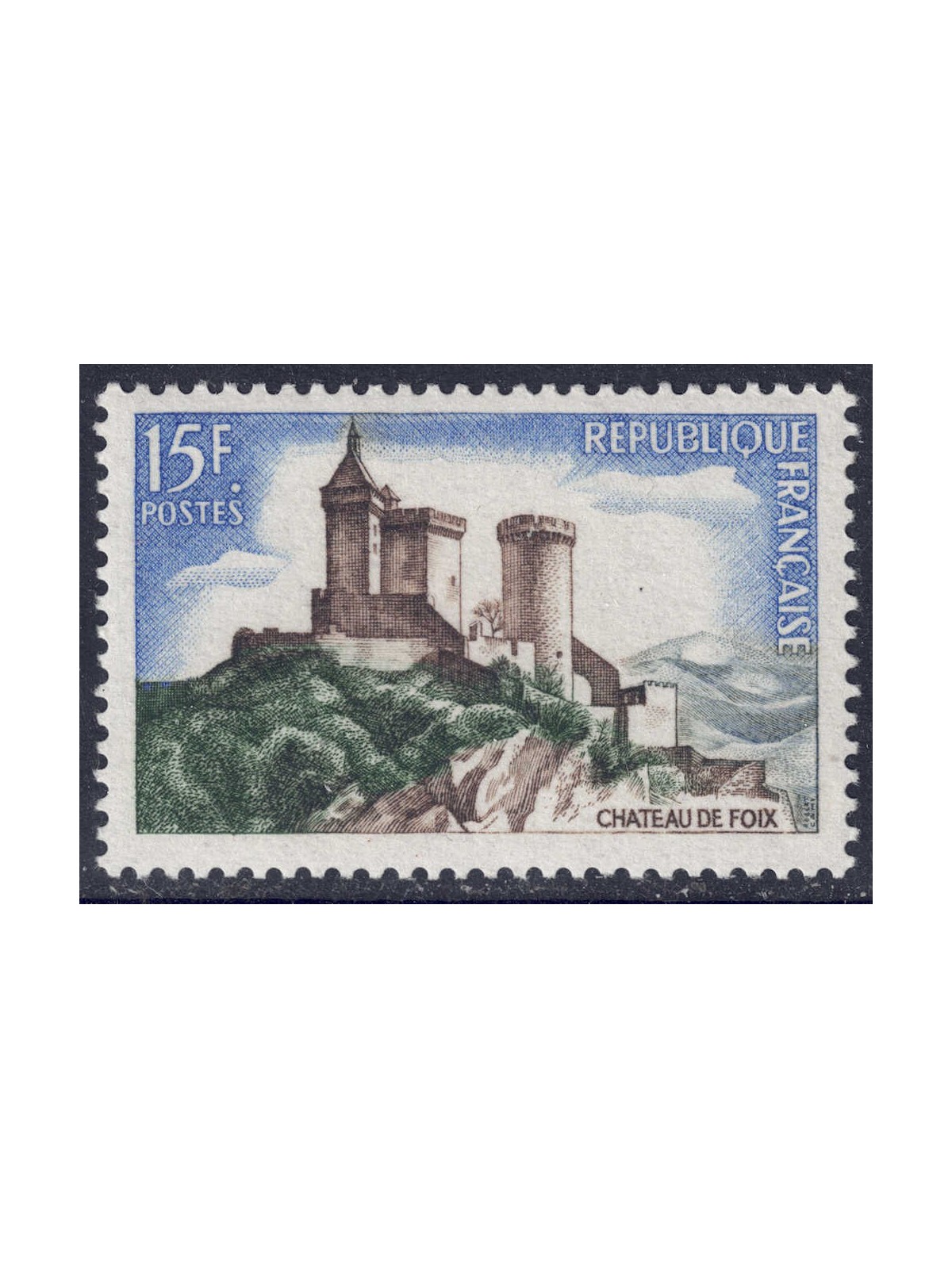 FRANCE 1958 Foix Castle MNH**