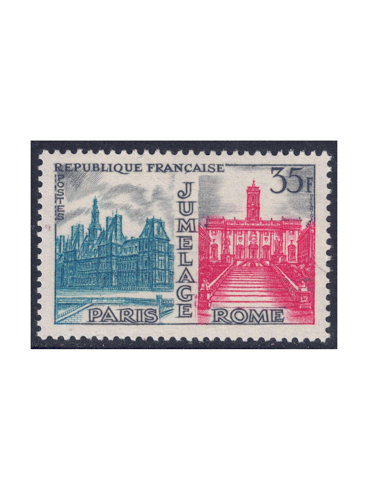 FRANCIA 1958 Gemellaggio Roma-Parigi MNH**