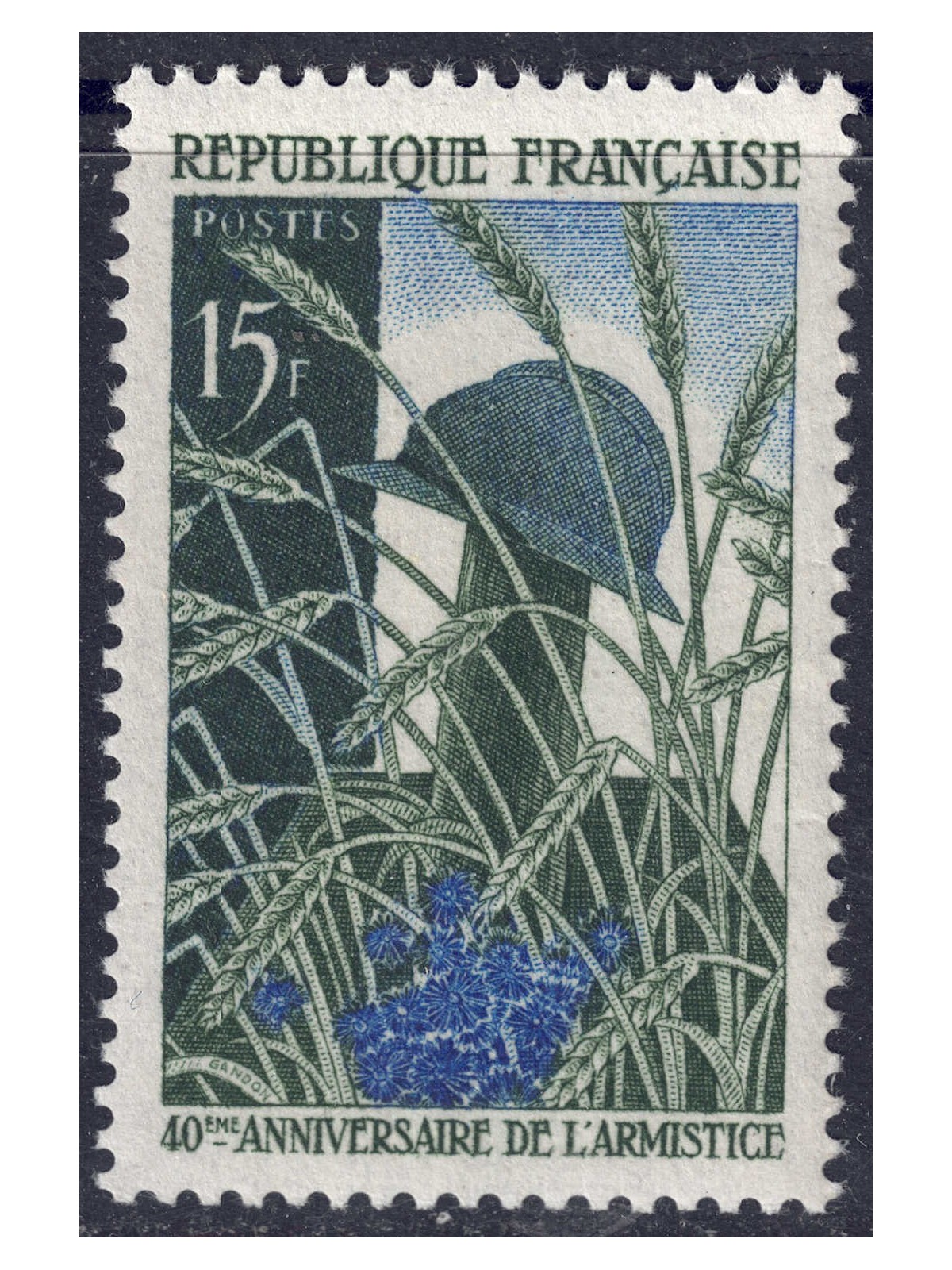 FRANCIA 1958 Anniversario dell'Armistizio MNH**