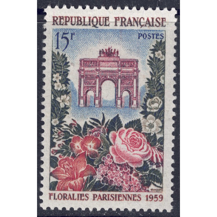 FRANCE 1959 Paris Flower Show MNH**