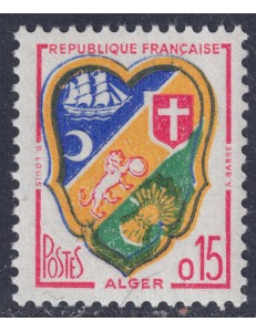 FRANCE 1959 Coat of Arms of Algiers MNH**