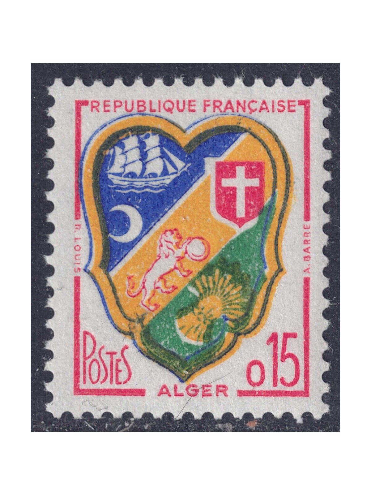 FRANCIA 1959 Stemma di Algeri MNH**