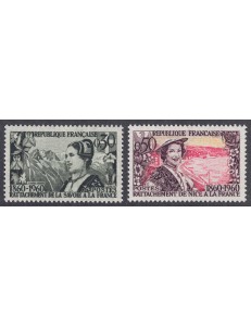 FRANCIA 1960 Annessione Galizia e Nizza 2v MNH**
