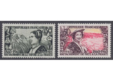 FRANCIA 1960 Annessione Galizia e Nizza 2v MNH**