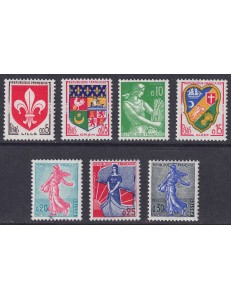FRANCIA 1960-61 Serie ordinaria 7v MNH**