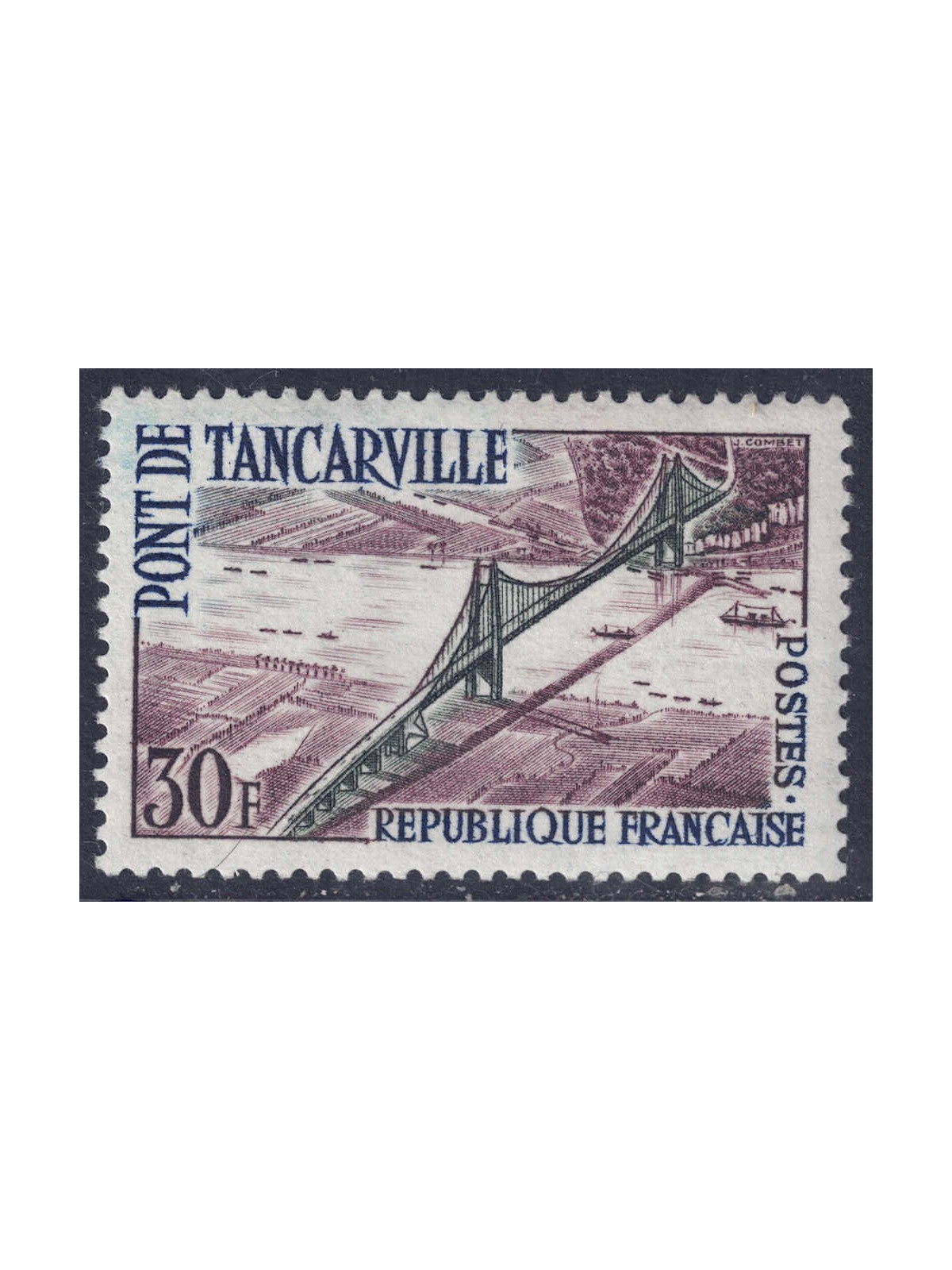 FRANCE 1959 Tancarville Bridge MNH**