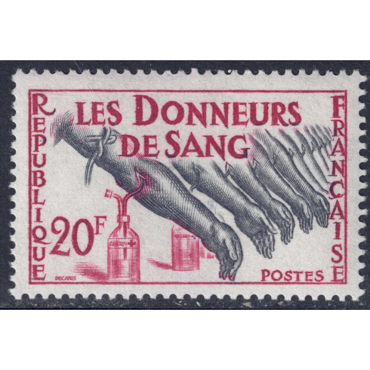 FRANCIA 1959 Donatori di sangue MNH**