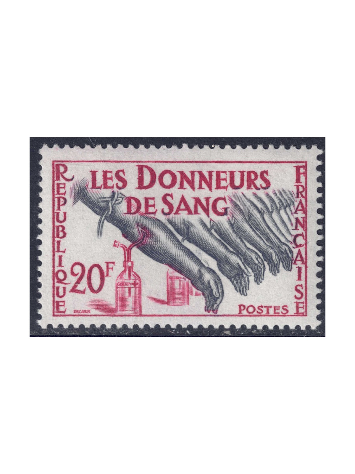 FRANCIA 1959 Donatori di sangue MNH**
