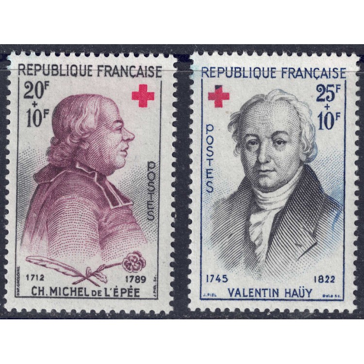 FRANCE 1959 Pro Red Cross 2v MNH**