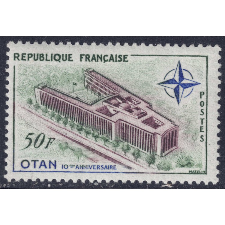 FRANCE 1959 Anniversary of NATO MNH**