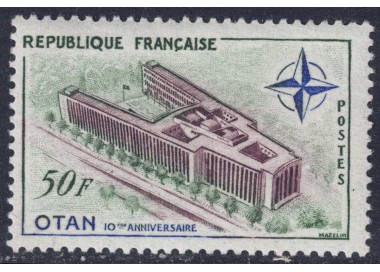 FRANCE 1959 Anniversary of NATO MNH**