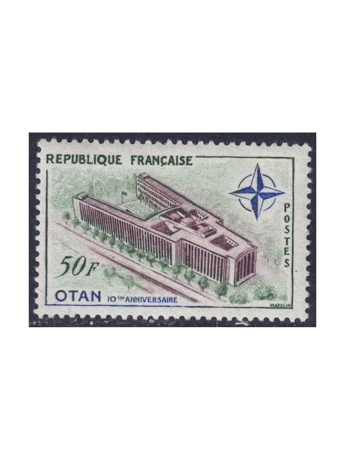 FRANCIA 1959 Anniversario della NATO MNH**