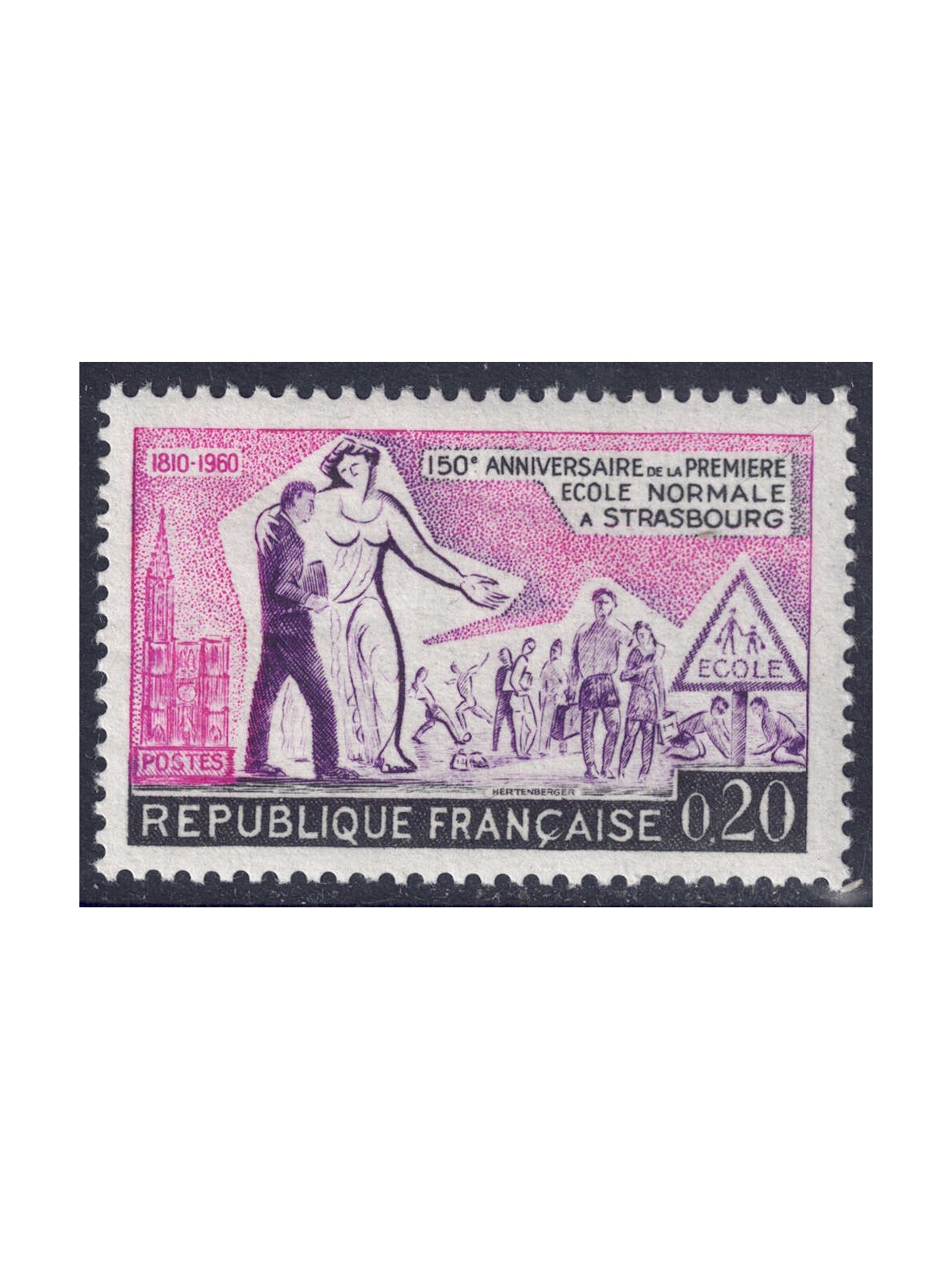 FRANCIA 1960 Scuola normale di Strasburgo MNH**