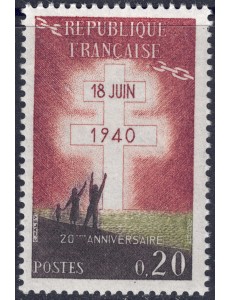 FRANCIA 1960 Appello del Generale De Gaulle MNH**
