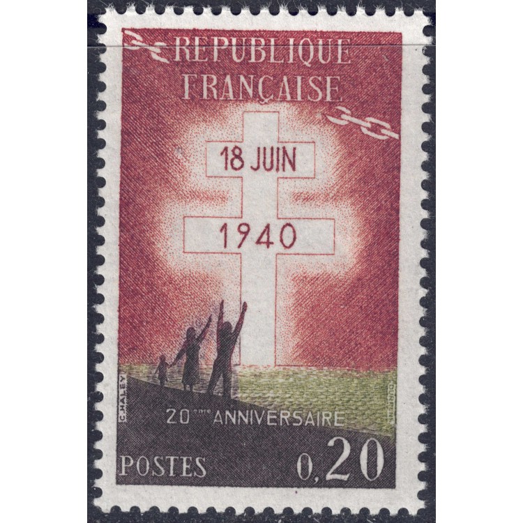 FRANCE 1960 Appeal of General De Gaulle MNH**