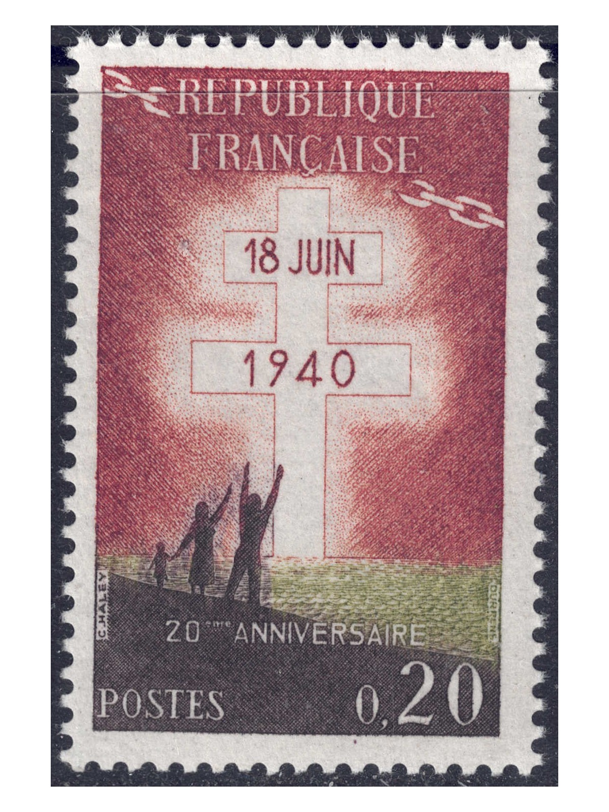 FRANCE 1960 Appeal of General De Gaulle MNH**