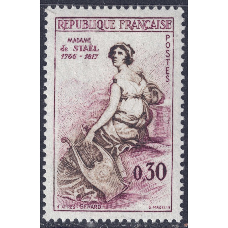FRANCIA 1960 Madame de Staël MNH**