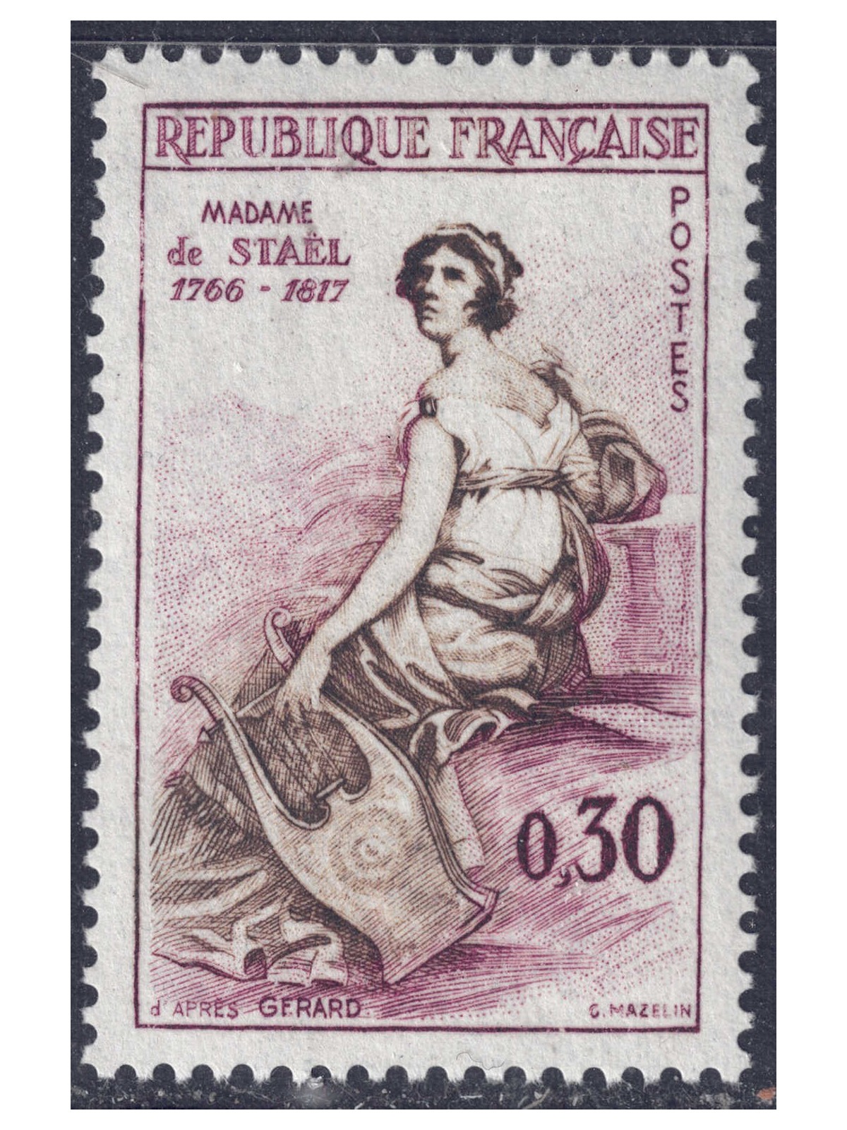 FRANCIA 1960 Madame de Staël MNH**
