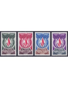 FRANCE 1969-71 Official Stamps (UNESCO) 4v MNH**