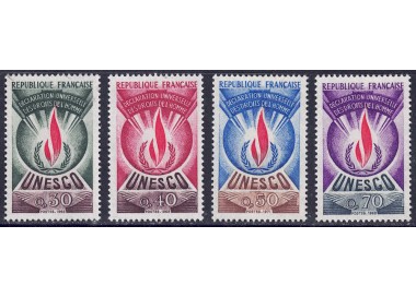 FRANCIA 1969-71 Francobolli di Servizio (UNESCO) 4v MNH**