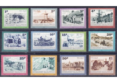GUERNSEY 1982 Postage Due 12v MNH**