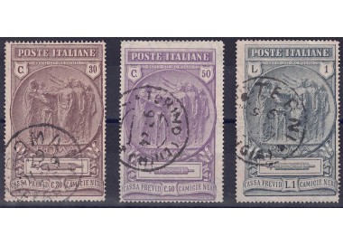 ITALY KINGDOM 1923 Black Shirts 3v us