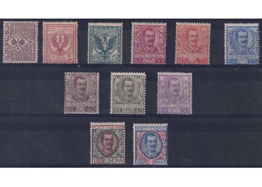 ITALY KINGDOM 1901 Floral 11v MNH** ©