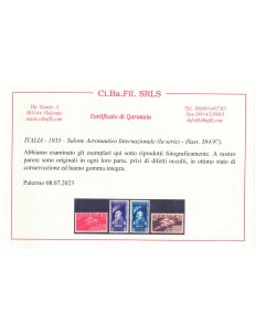 ITALIA REGNO 1935 Salone aeronautico 4v MNH** ©