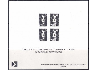 FRANCIA 1989 Marianna del Bicentenario (prova monocromatica)