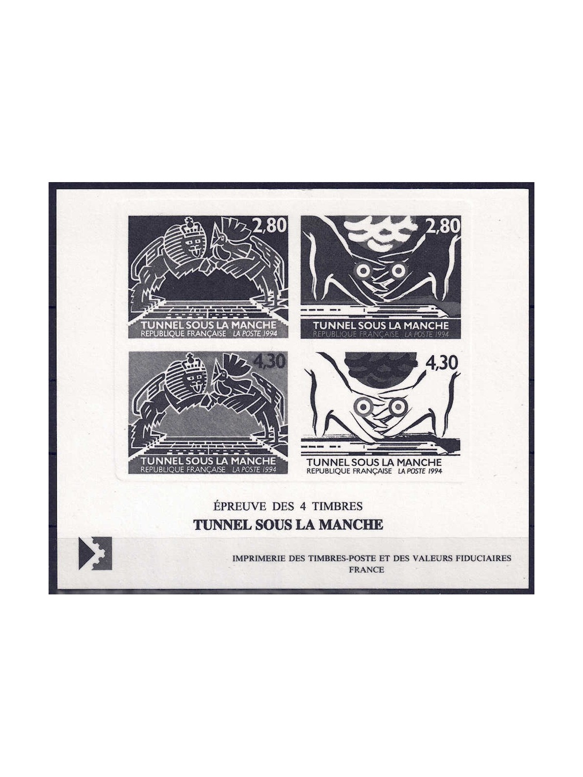 FRANCIA 1994 Tunnel sulla Manica (prova monocromatica)