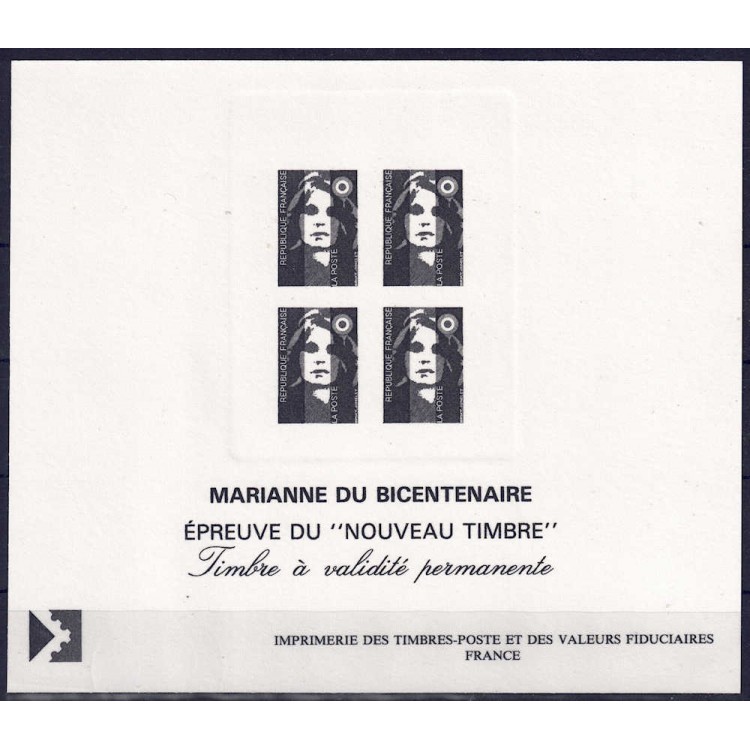 FRANCIA 1993 Marianna del Bicentenario (prova monocromatica)