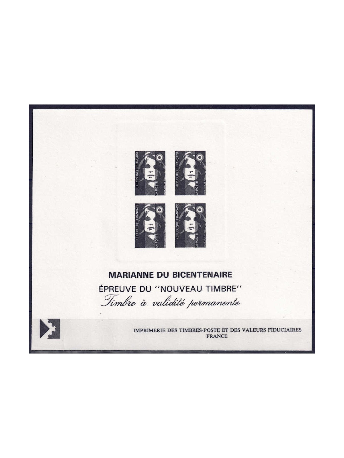 FRANCIA 1993 Marianna del Bicentenario (prova monocromatica)