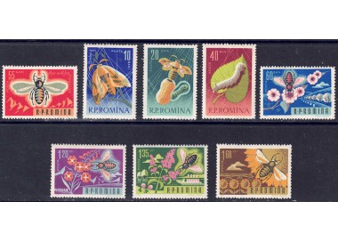 ROMANIA 1963 Apicoltura 8v MNH**