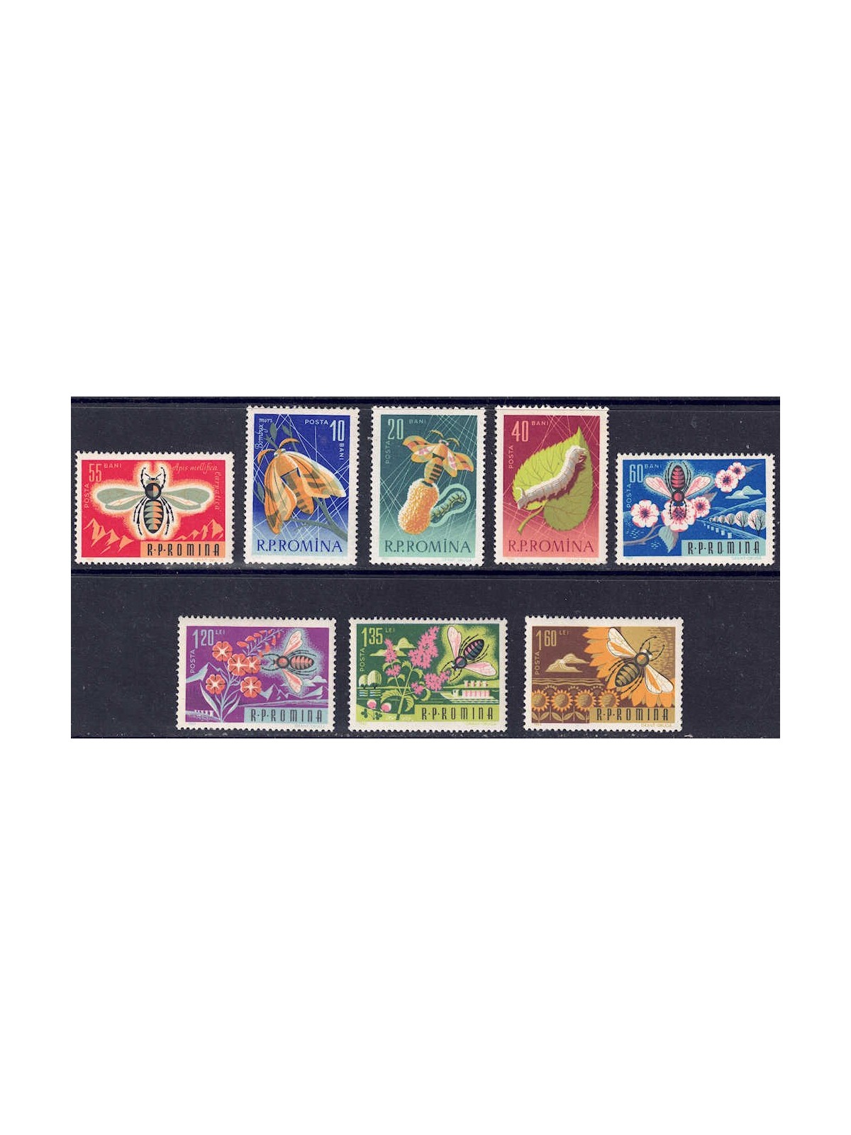 ROMANIA 1963 Beekeeping 8v MNH**