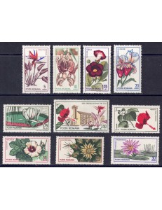ROMANIA 1965 Giardino botanico di Cluj 10v MNH**
