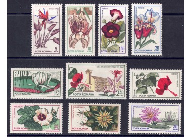 ROMANIA 1965 Giardino botanico di Cluj 10v MNH**