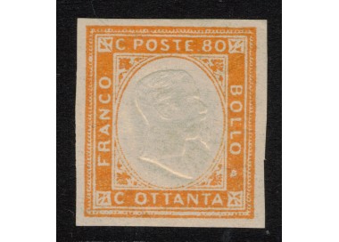 ITALY KINGDOM 1861 Matraire (80c orange) MH*