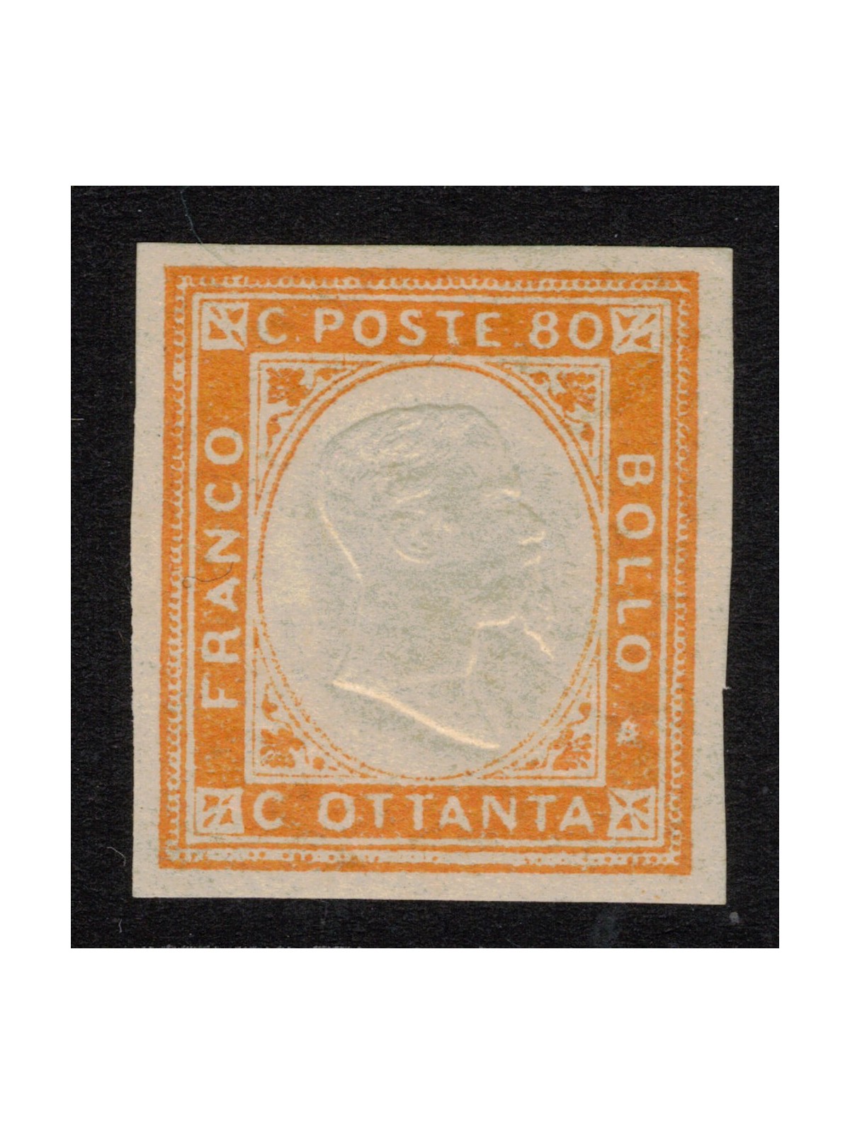 ITALY KINGDOM 1861 Matraire (80c orange) MH*