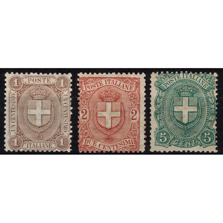 ITALY KINGDOM 1896 Coats of Arms 3v MNH**