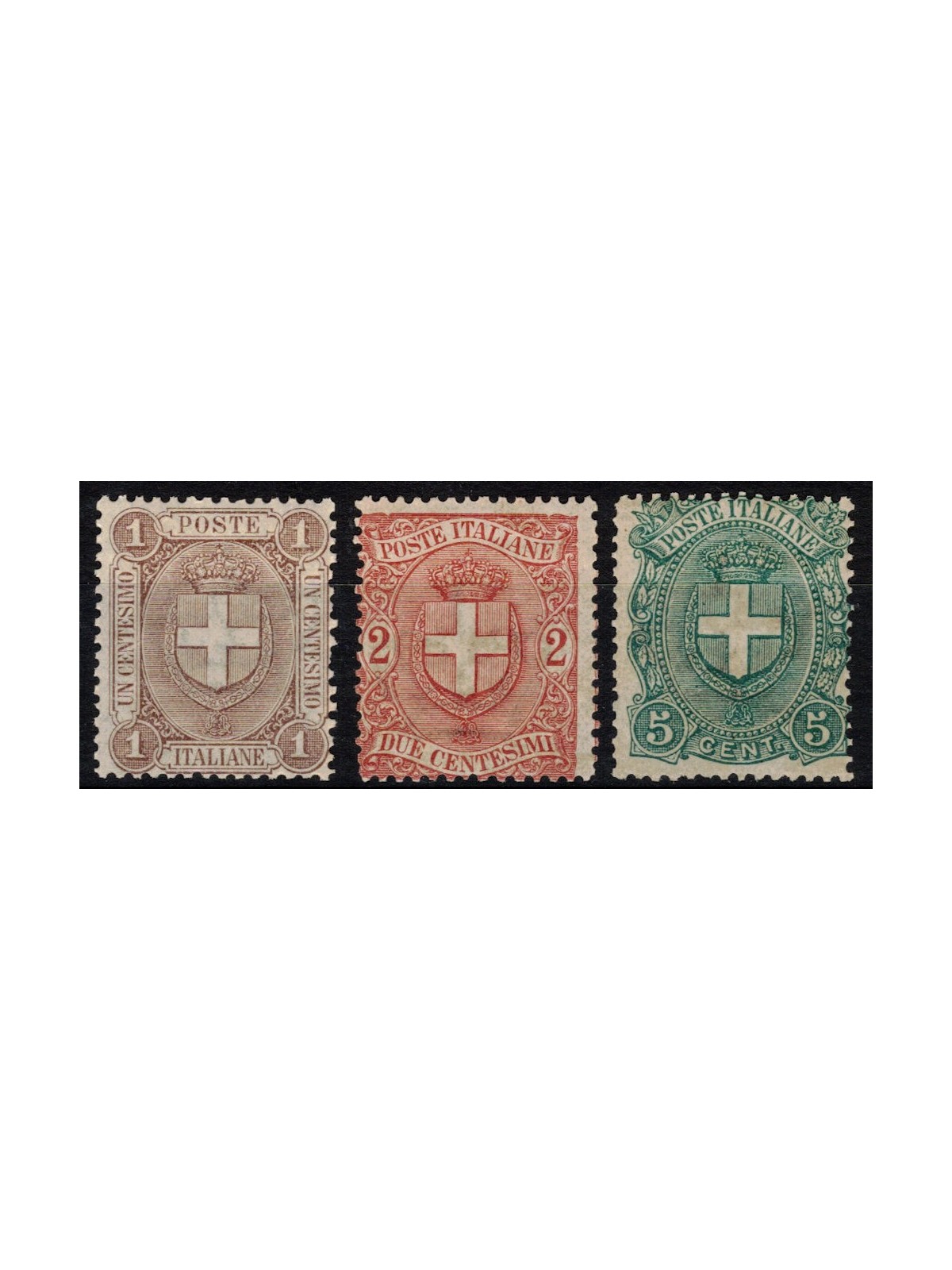 ITALIA REGNO 1896 Stemmi 3v MNH**