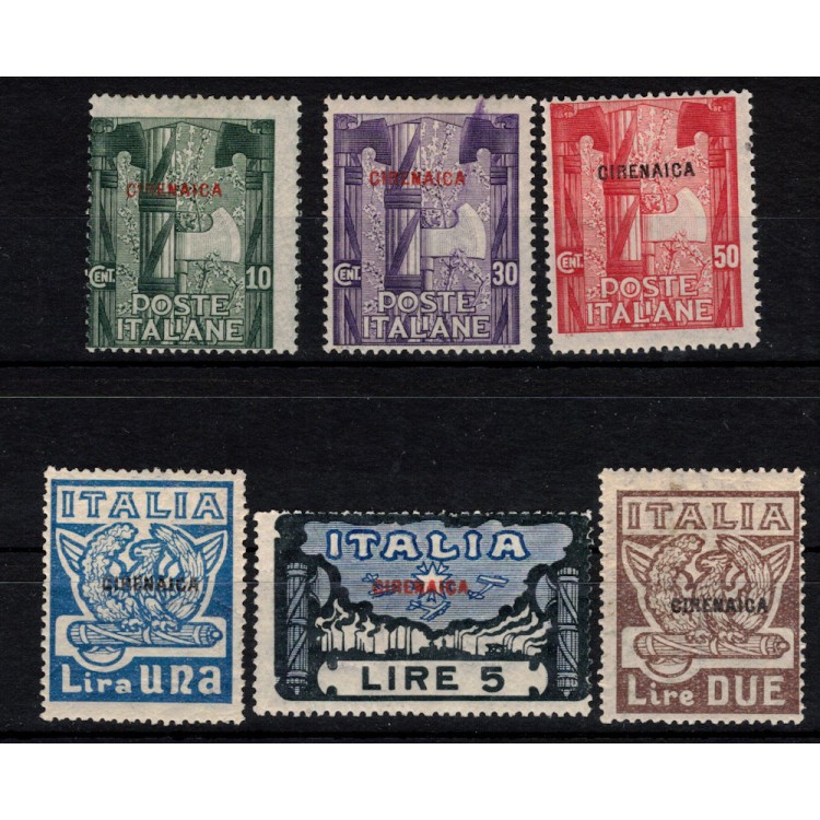 CYRENAICA 1923 March on Rome 6v MH*