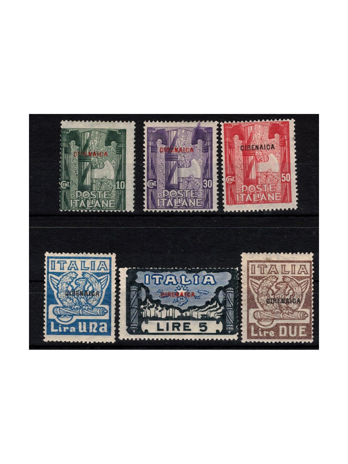 CYRENAICA 1923 March on Rome 6v MH*