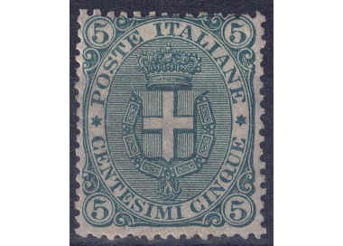 ITALY KINGDOM 1891 Coat of Arms 5c green MNH**