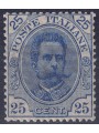 ITALIA REGNO 1891 Umberto I 25c azzurro MNH**